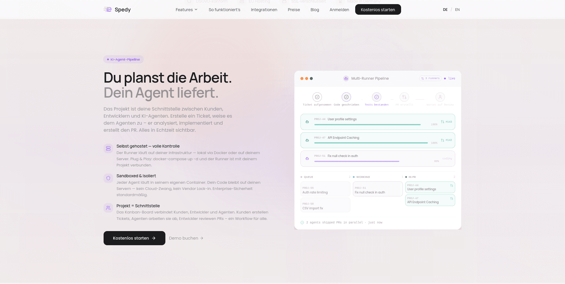 Spedy im März 2026: Multi-Agent-Pipelines, MCP für alle und KI, die aus Reviews lernt